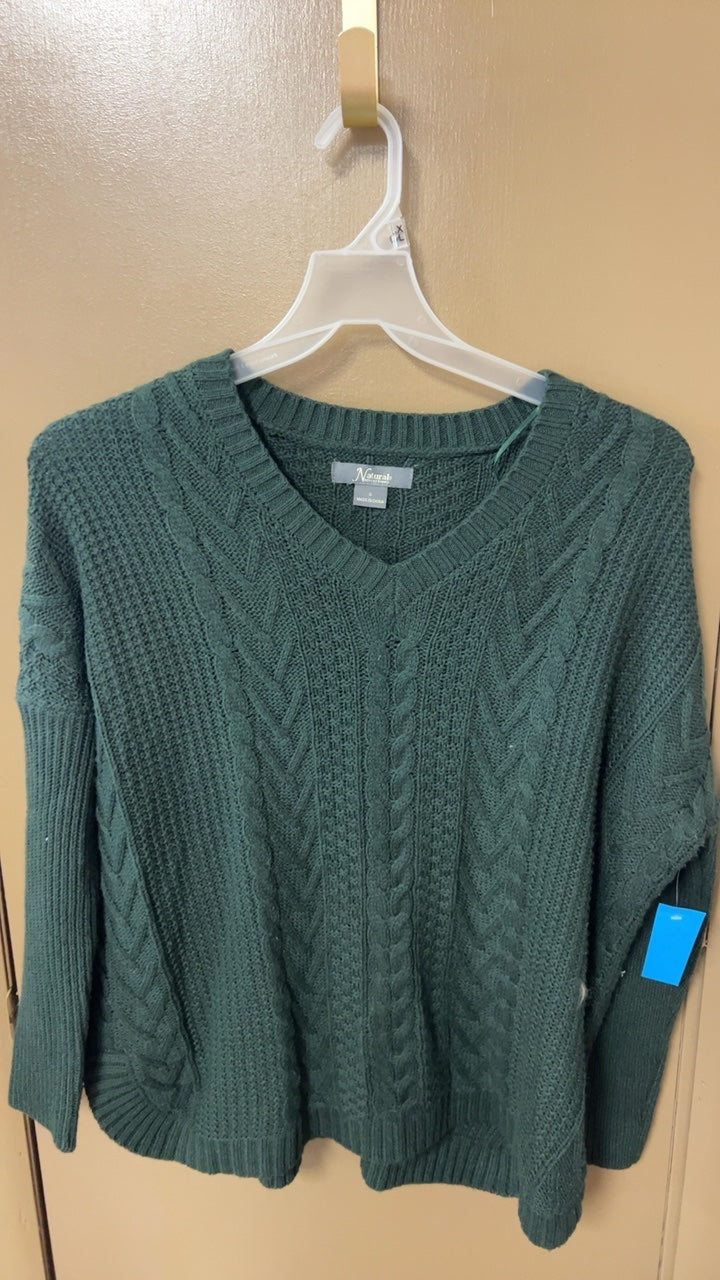 Natural Sweater Small Green