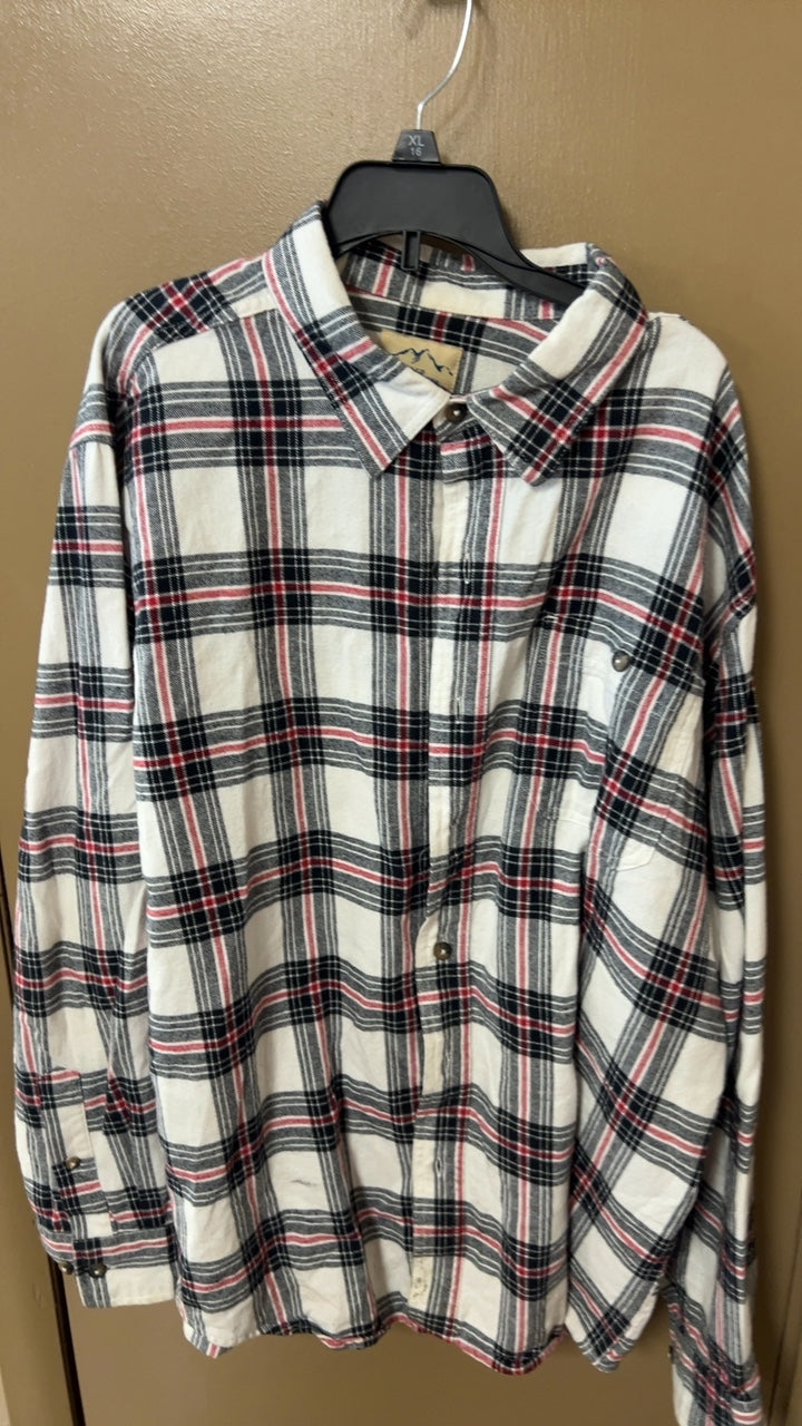 Shirt MENS Large White, Black, Red