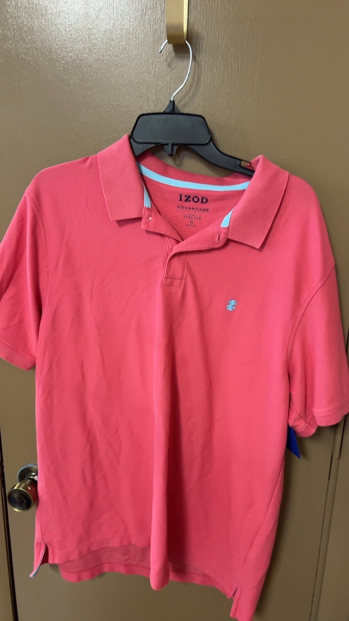 IZOD Polo Shirt MENS XL Pink