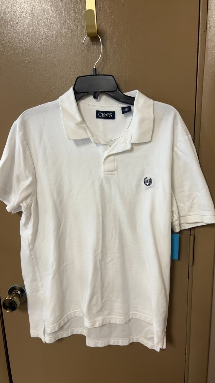 CHAPS Polo Shirt MENS XL White