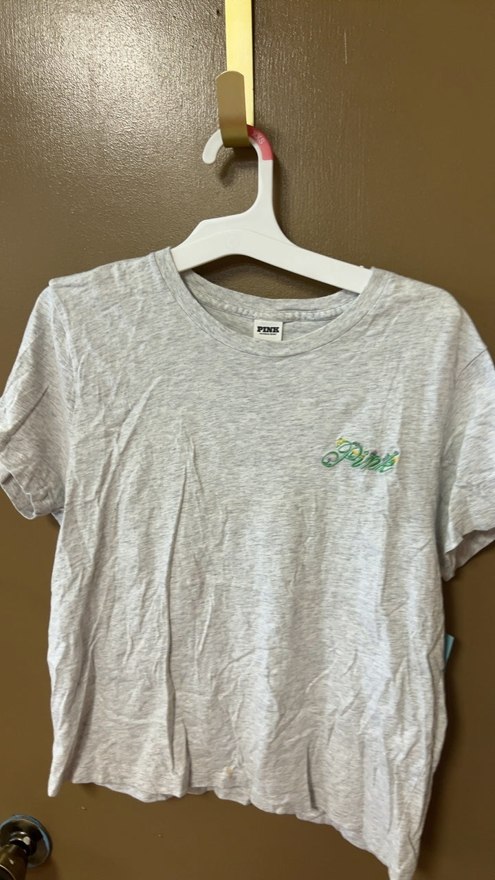 PINK T-Shirt Medium Gray
