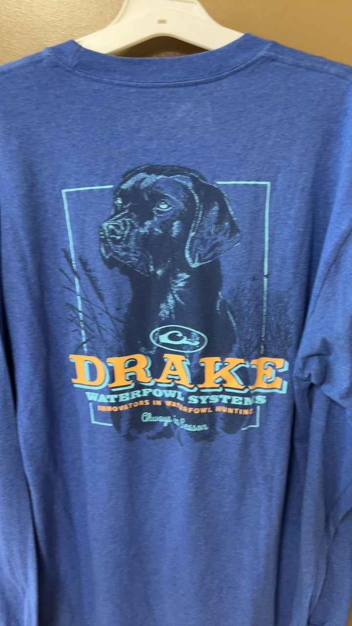 DRAKE T-Shirt MENS Large Blue