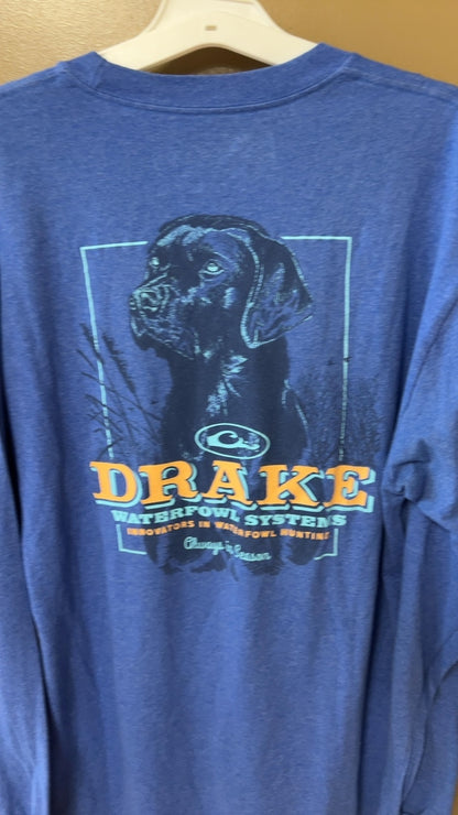 DRAKE T-Shirt MENS Large Blue
