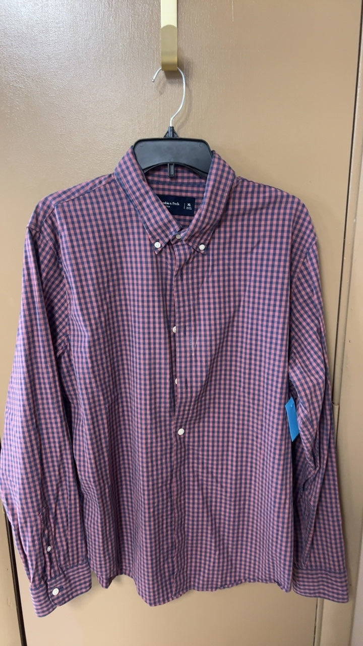 Abercrombie & Fitch Shirt MENS XL Red and blue