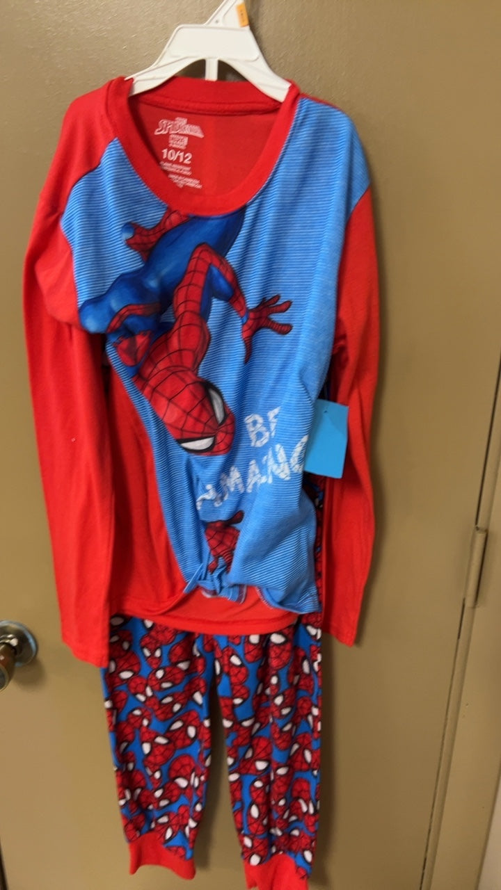 Pajama Set YOUTH 10/12 Red and Blue