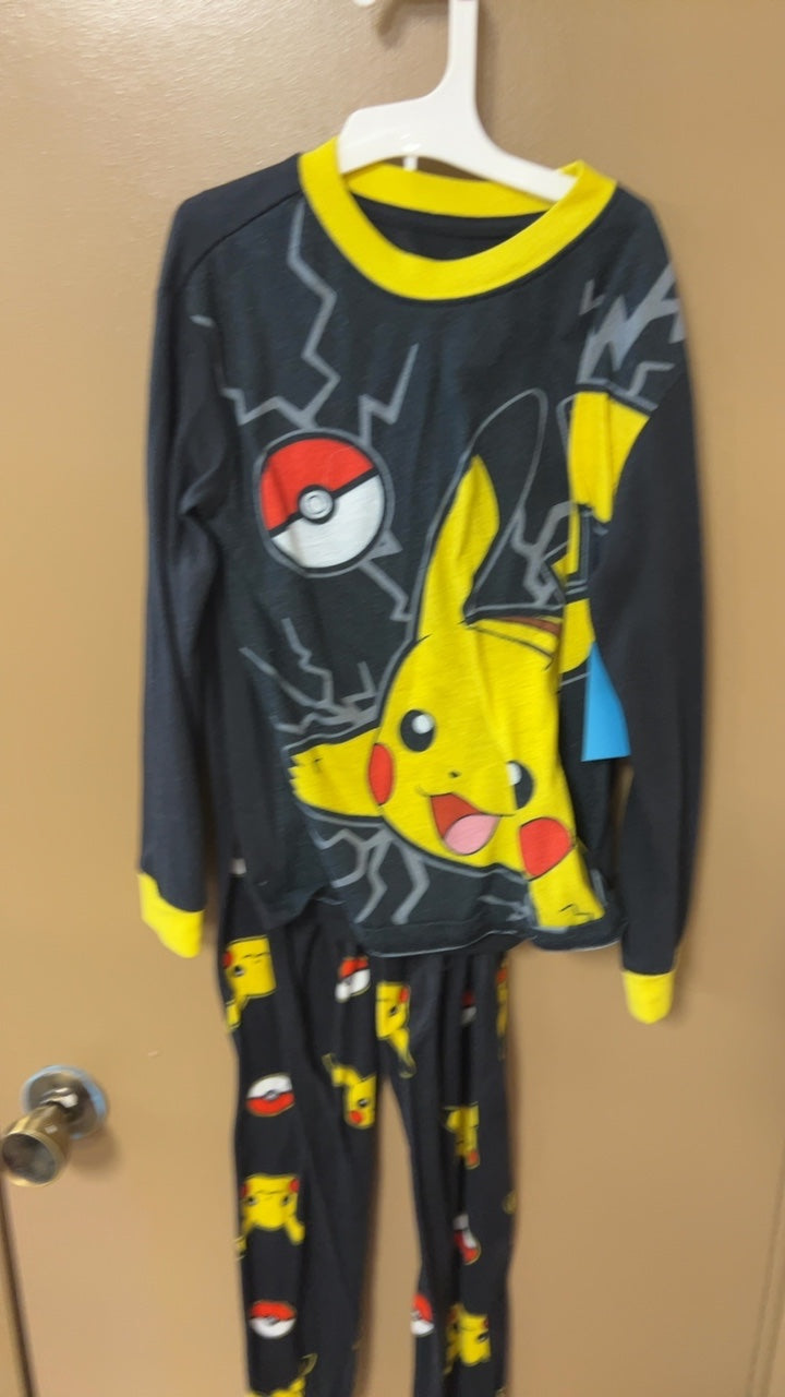 Pajama Set Youth 8 Black and Yellow