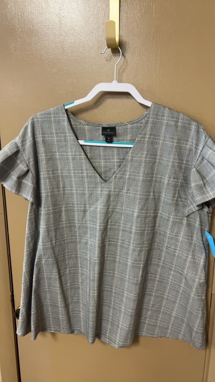 WORTHINGTON Blouse Large Gray