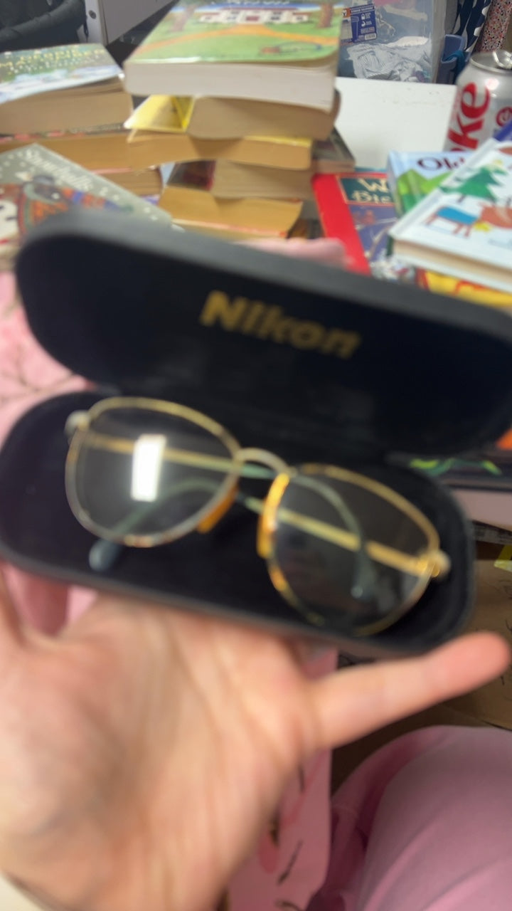 Nikon Glasses Gold and black