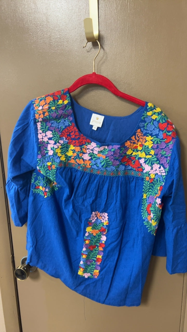 I.morie Blouse Small Blue