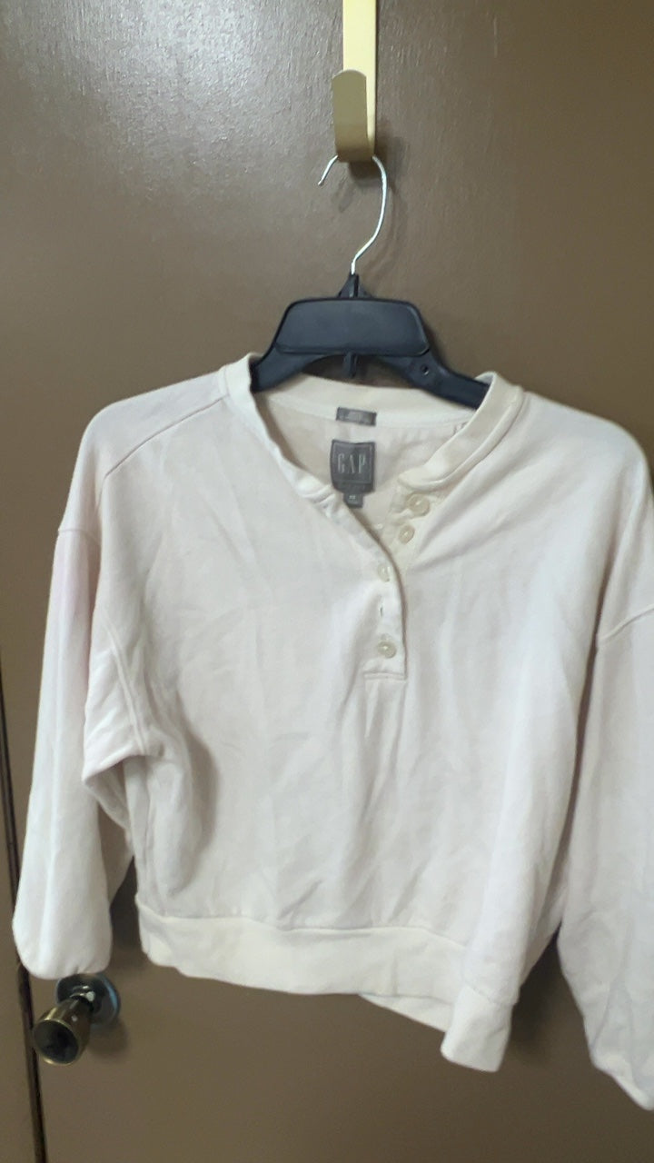 GAP Sweatshirt XS Cream/Off-white