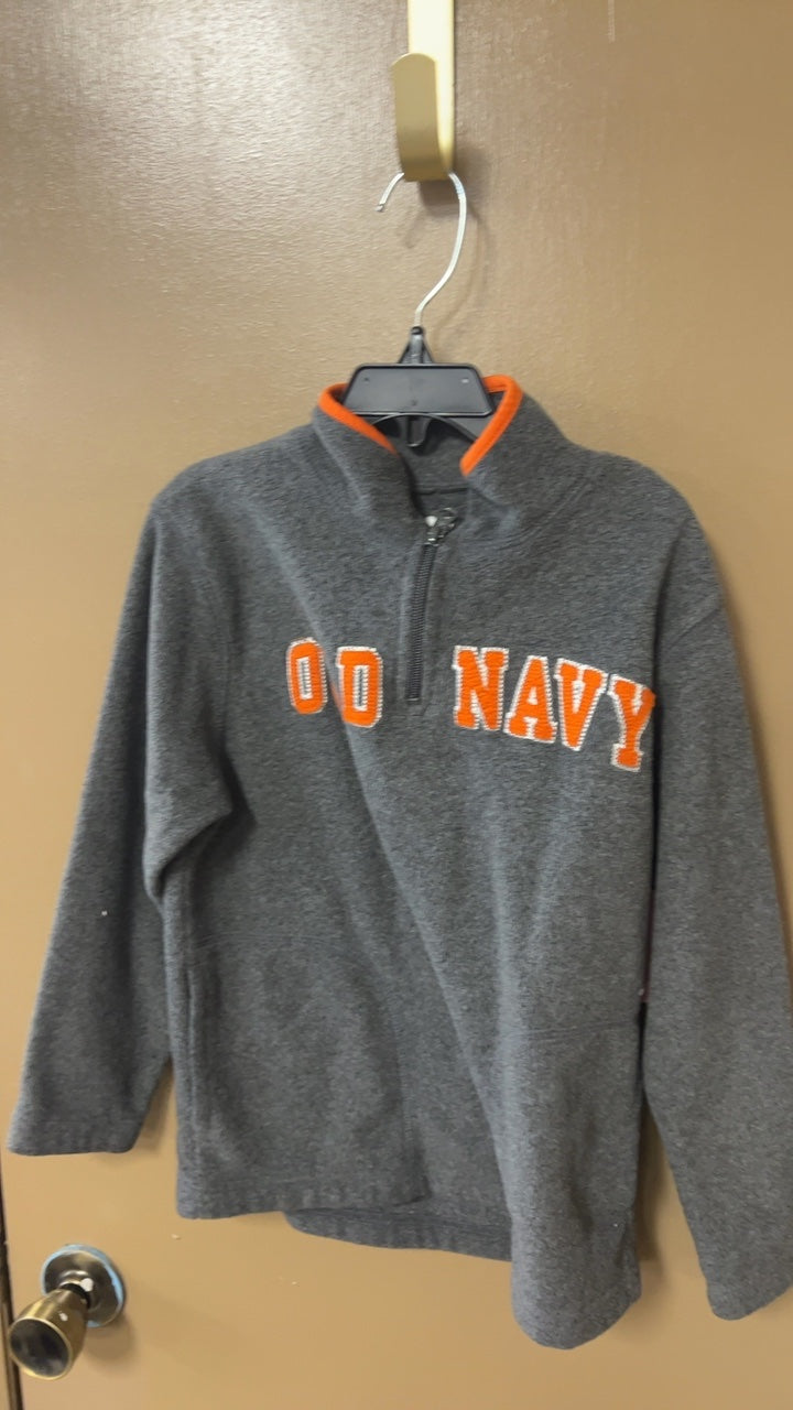 Sweatshirt YOUTH SMALL Gray with orange accents
