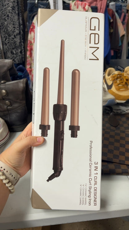 GEM Styling Iron Rose Gold and Black